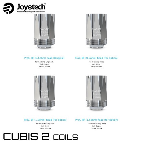 Cubis 2 Joyetech ProC-BF coils Αντιστασεις