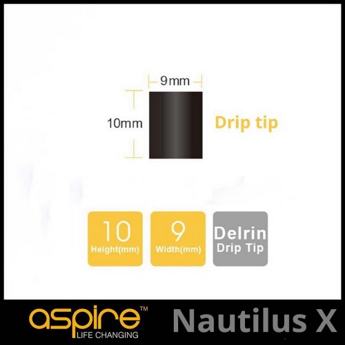 Aspire Nautilus X Drip tip Επιστομια