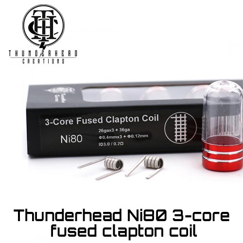 Thunderhead 3-Core Fused Clapton Ni80 Coils - Ετοιμες Αντιστασεις
