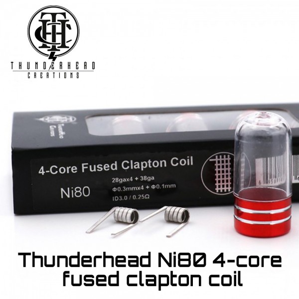Thunderhead 4-Core Fused Clapton Ni80 Coils - Ετοιμες Αντιστασεις