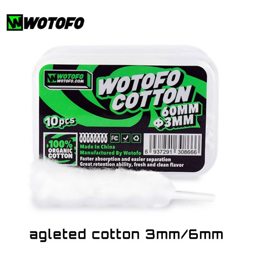 Wotofo Agleted Cotton Οργανικο βαμβακι