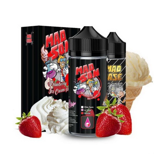 Mad Son Strawberry Ice cream 20ml 100ml μπουκάλι