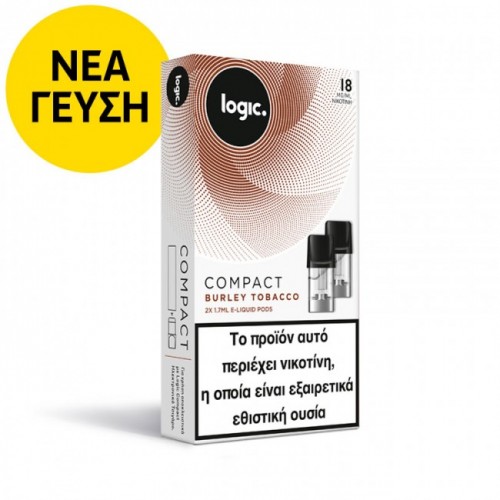 Burley Tobacco Logic Compact 2x Pods κάψουλες