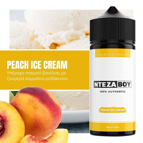 NTEZABOY Peach Ice Cream Shake and Vape 25/120ml