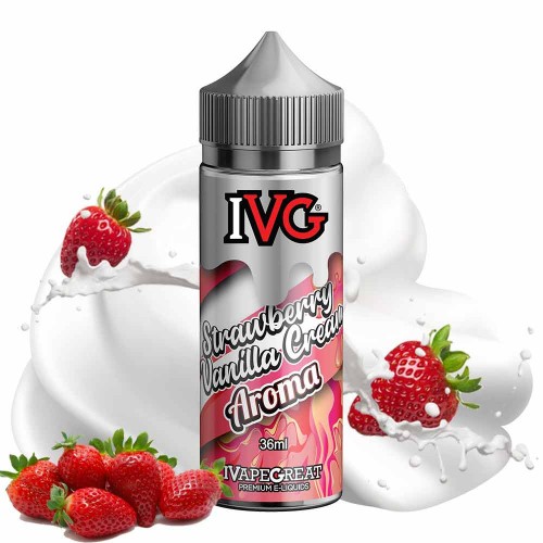 IVG Strawberry Vanilla Cream Shake and Vape 36/120ml
