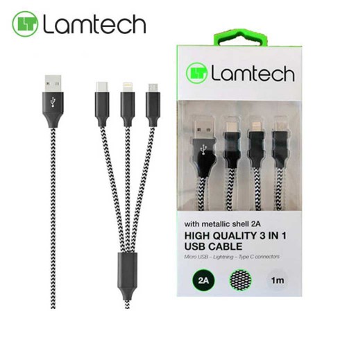 Lamtech 3 in 1 USB Cable Καλωδιο
