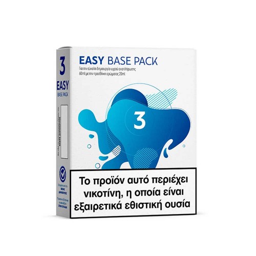 Easy Base Pack 3mg booster νικοτινης και βάση ατμιστική 4x10ml alter ego
