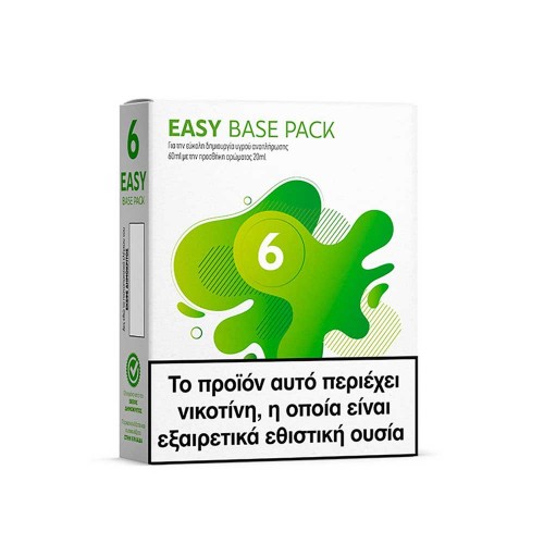 Easy Base Pack 6mg booster νικοτινης και βάση ατμιστική 4x10ml alter ego