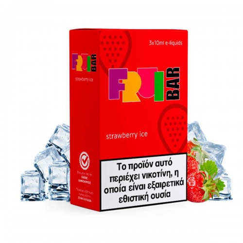 FRUI BAR Strawberry Ice - Nicotine Salts 3x10ml
