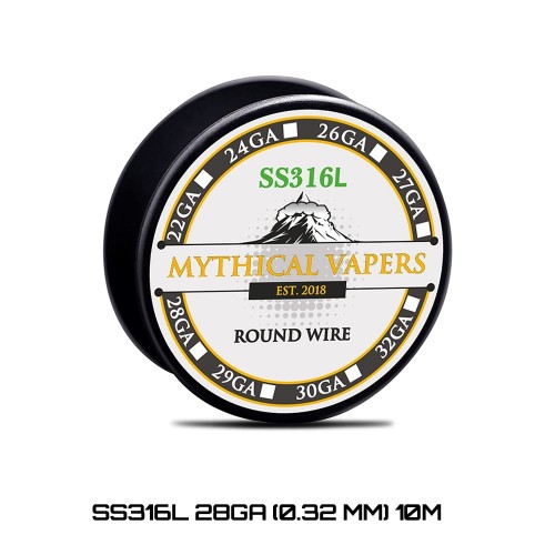 Mythical Vapers Wires SS316L 28GA 10m wire Σύρμα