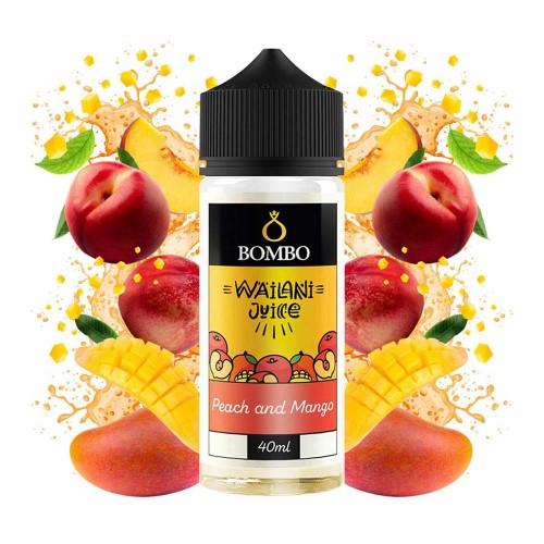 Peach and Mango BOMBO Wailani Juice Flavor Shot 40/120ml